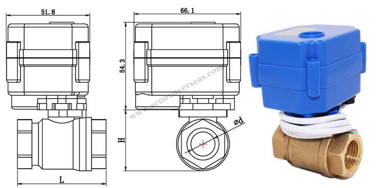 Brass Ball Valves dimensions