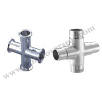 Stainless Steel Dairy Four way Cross